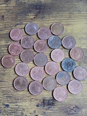 1998 Canadian One Cent Coins- Copper Tones